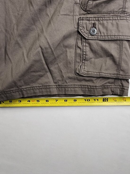 Lee Dungarees Mens 46 Shorts Gray 8 Pocket Cargo Outdoor Military Comfort Retro - Picture 13 of 13